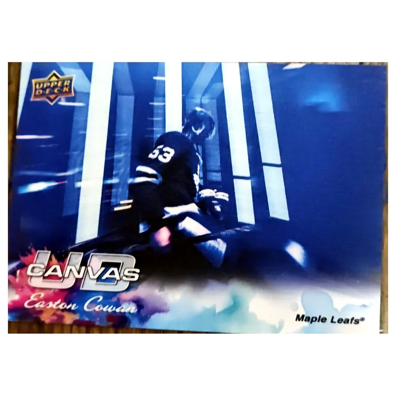 2026-27 Upper Deck Series 1 Easton Cowan UD Canvas #C-78 rookie card — Toronto Maple Leafs, at Young Gunz Sports