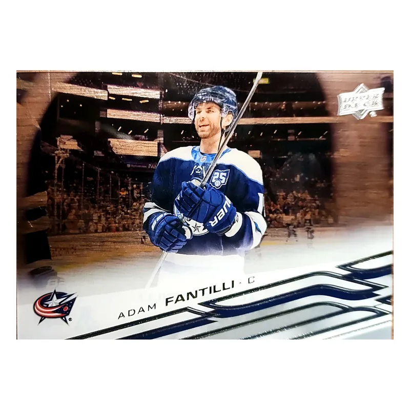 Adam Fantilli Clear Cut #46 acetate rookie card — Columbus Blue Jackets, at Young Gunz Sports
