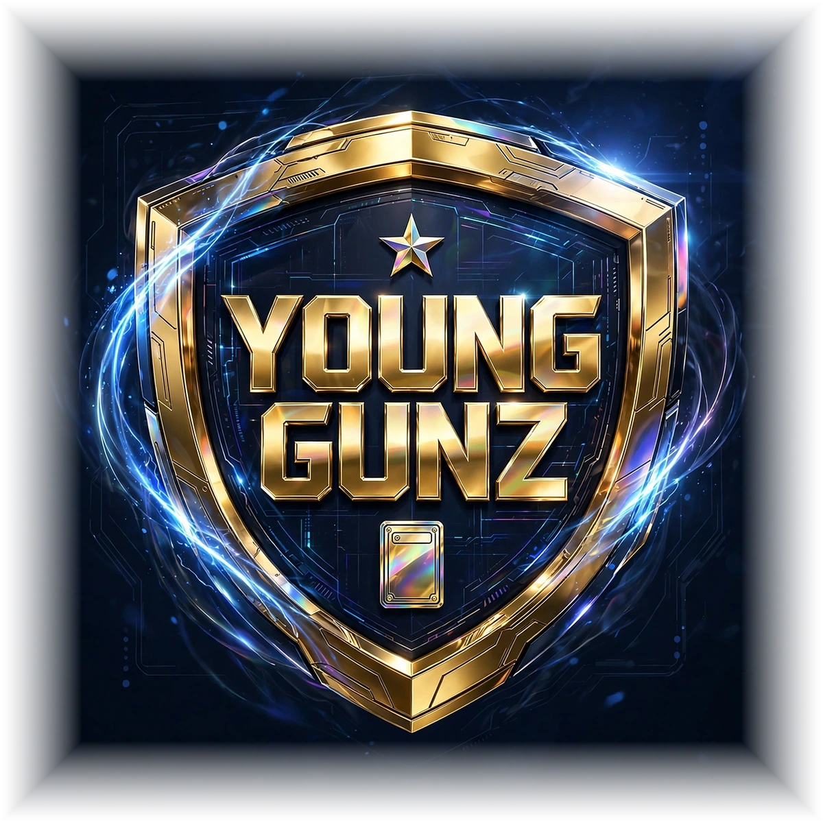 Young Gunz Sports gold shield logo